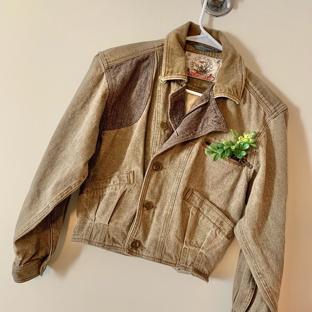 90’s Acid Wash Bomber Jacket